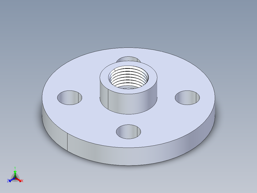 聚氯乙烯配件24-Sch80_Flange One-Piece_FPT_852-005_0.5in