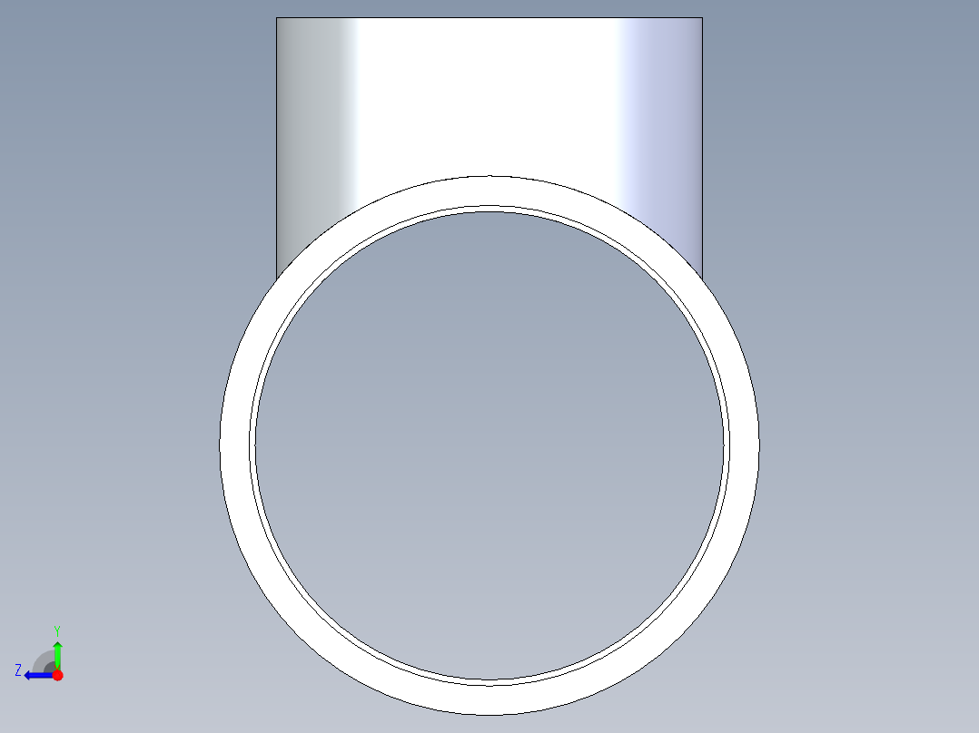 聚氯乙烯配件02-Sch80_ReducingTee_SxSxS_801-585_8in x 6in右视图