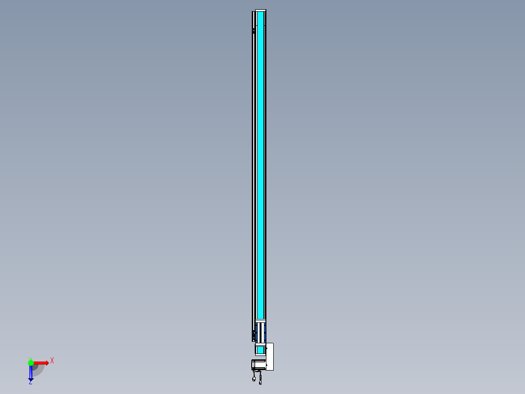 威洛博LB.GB同步带传动--欧规系列LB6A-L65-S1800-BL俯视图