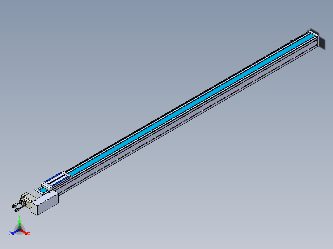威洛博LB.GB同步带传动--欧规系列LB6A-L65-S1800-BL正等轴测图
