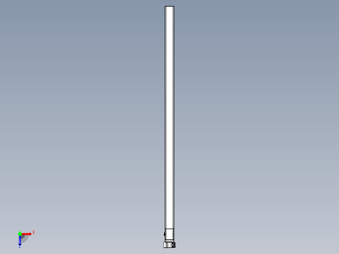 同步带全封闭直线模组TPA-HCB-105D-90-L2550-LP-C-P20-N3俯视图