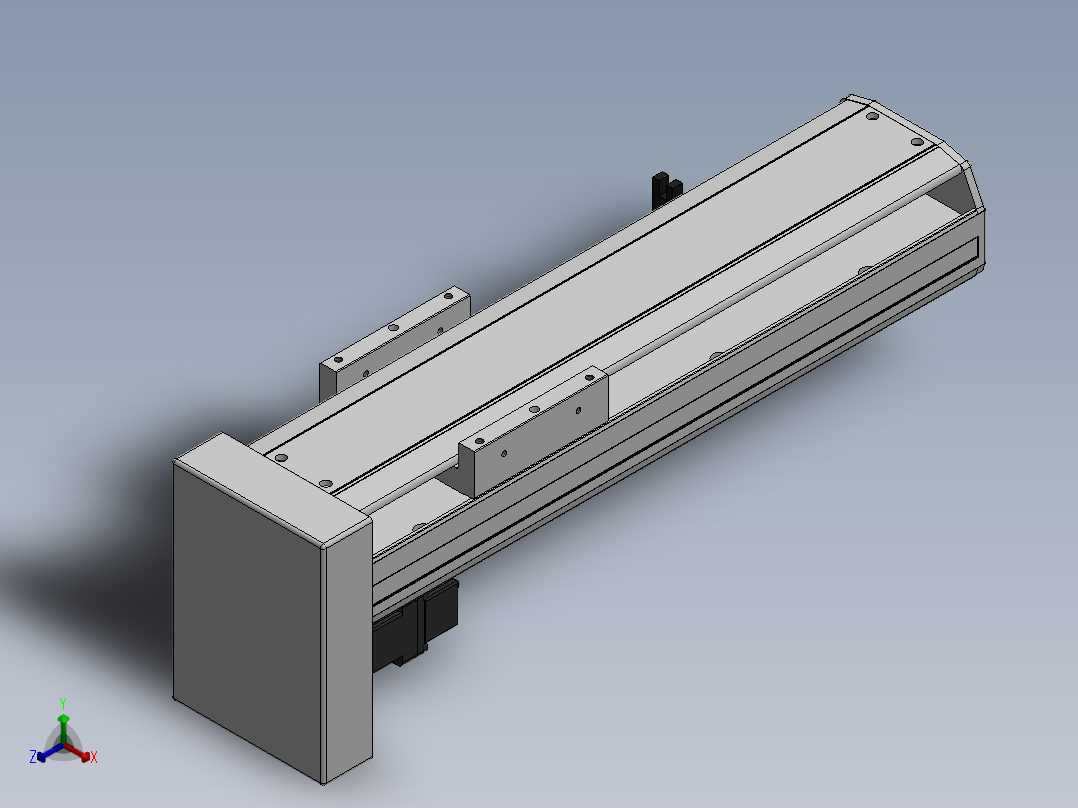 精密模组MY120-T10-200L-BM-P10B-C4-C正等轴测图