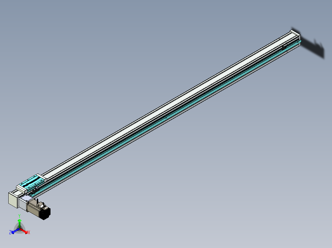 欧规系列-LB6A-L130-S1800-BL-ZP40-C3正等轴测图