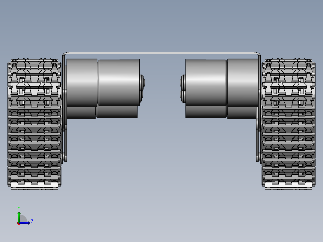 履带底盘模型左视图