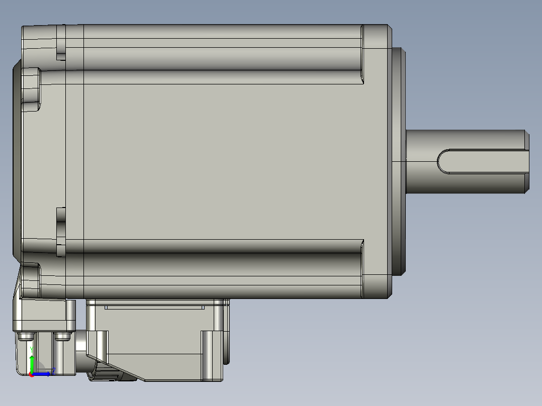 低压伺服电机MF5H-60CM30B1-504左视图