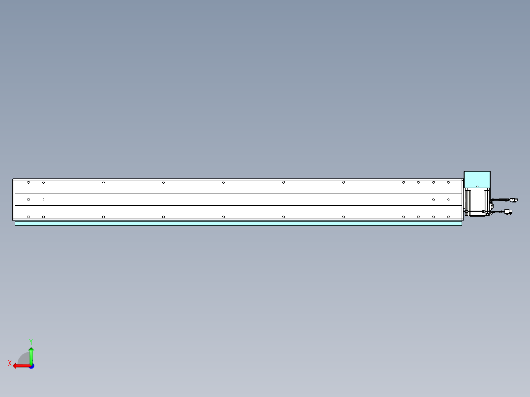 威洛博VBC同步带传动一无尘环境VBC14-L45-S1200-BRD-ZP75-C3后视图