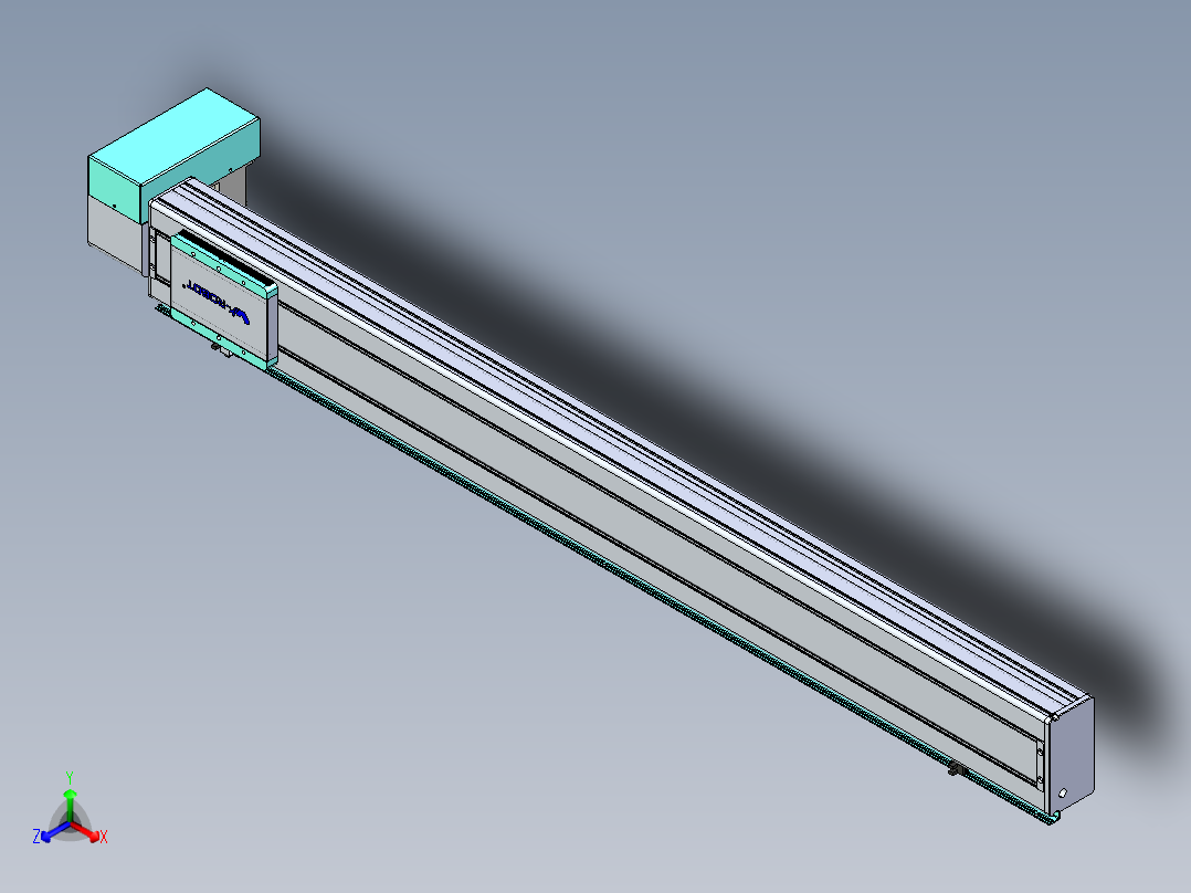 威洛博VBC同步带传动一无尘环境VBC14-L45-S1200-BRD-ZP75-C3正等轴测图