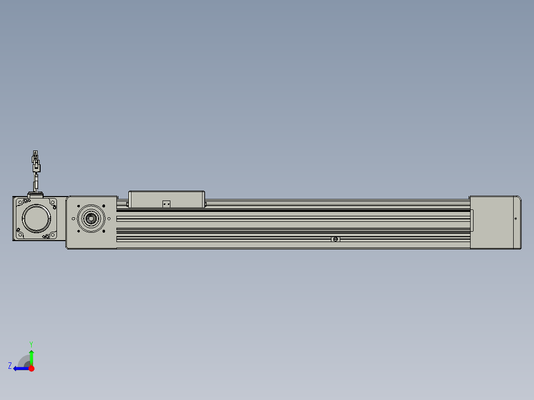 威洛博直线电机模组EB8-L100-S500-BR-P75-MS3右视图