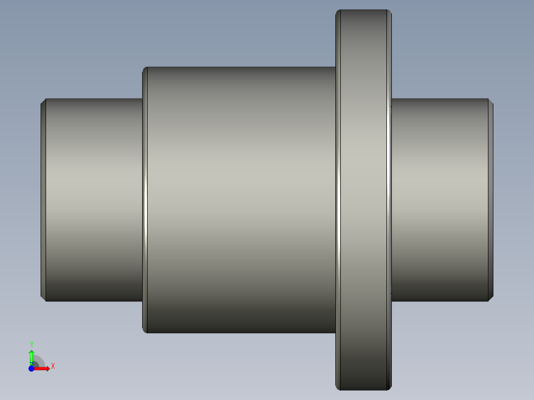 山云日尚SYS滚珠丝杠SFI8010.stp前视图