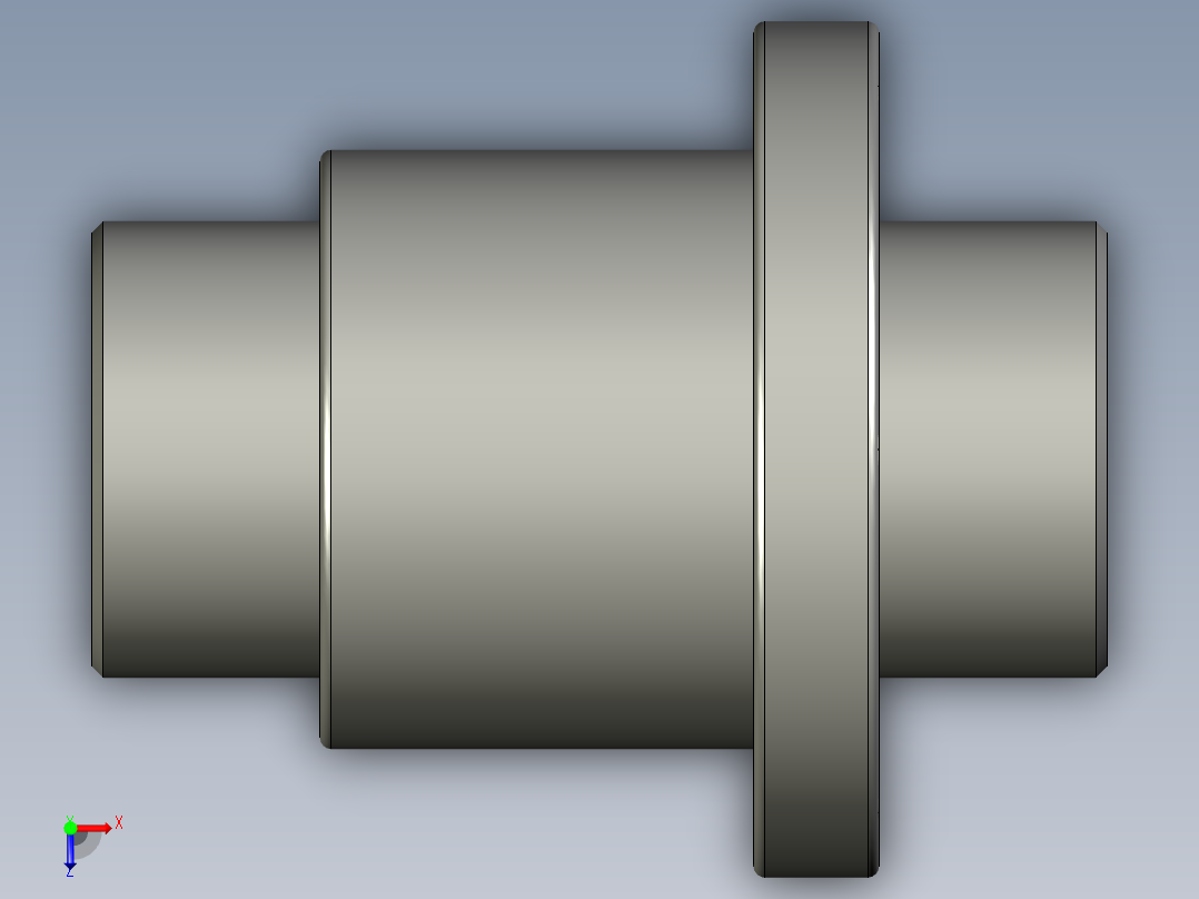 山云日尚SYS滚珠丝杠SFI8010.stp俯视图