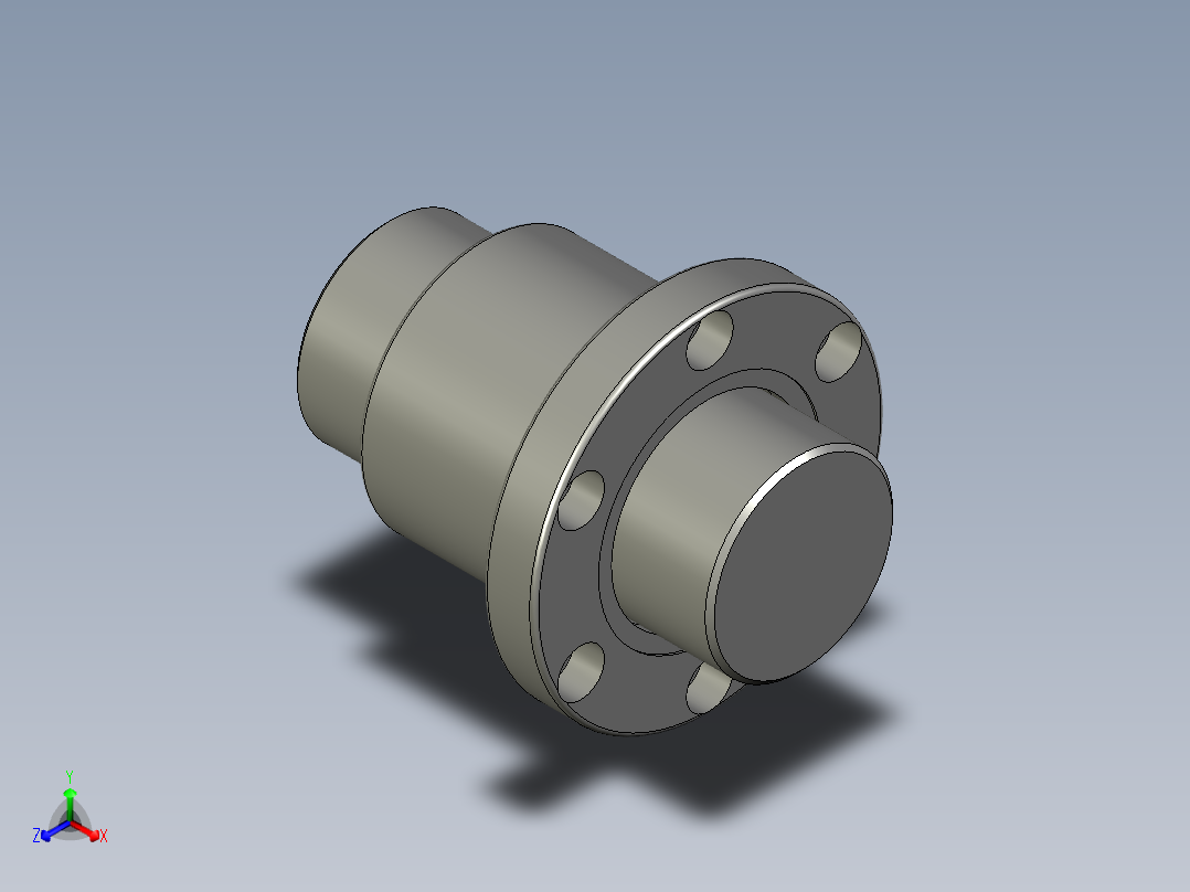 山云日尚SYS滚珠丝杠SFI8010.stp正等轴测图