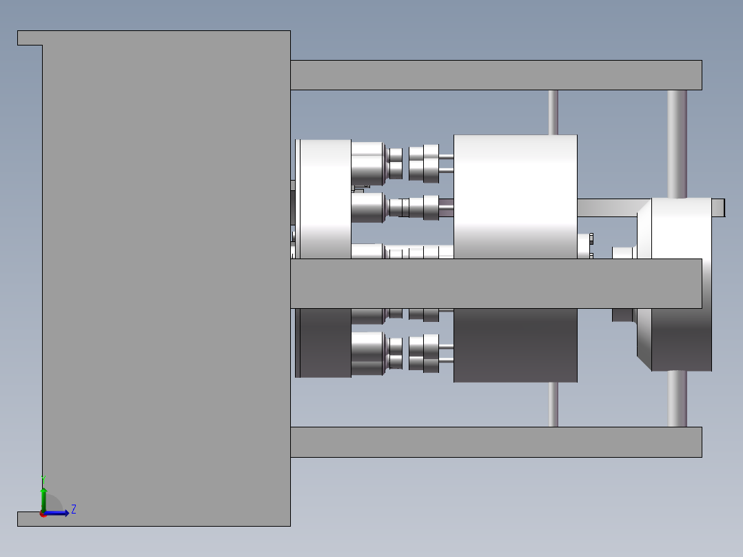 液体灌装生产线上拧瓶盖机的设计含NX、SW三维及9张CAD图左视图