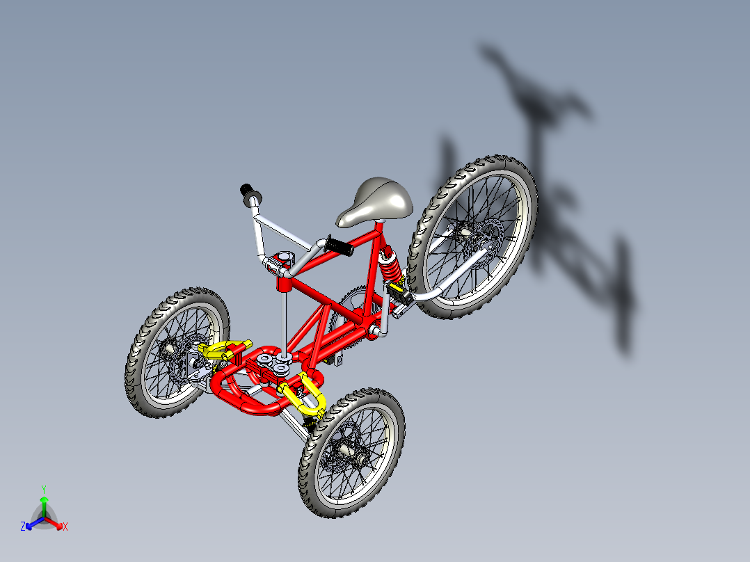 42---三轮<span style='color: red'>自行车</span>sw三维图纸模型设计图纸