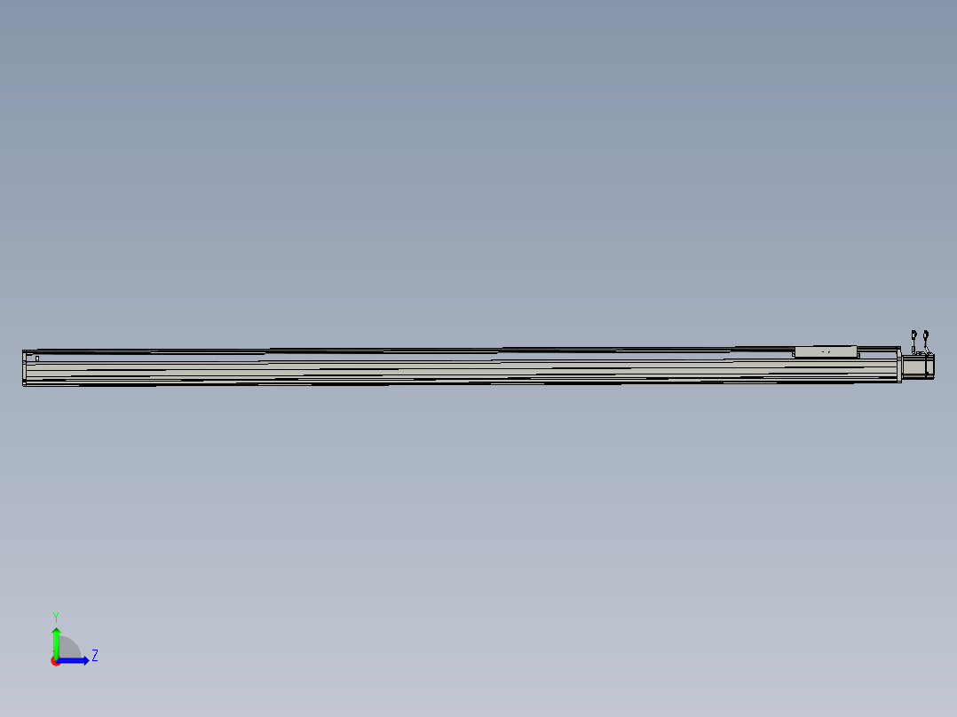 东锦丝杆传动-直线滑台模组DH210-C-L10-S2550-BC-P750W-C3左视图