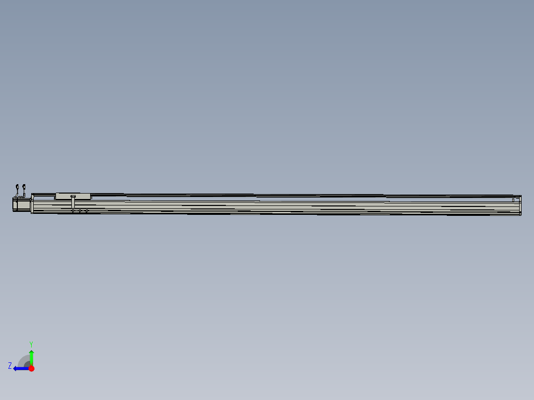 东锦丝杆传动-直线滑台模组DH210-C-L10-S2550-BC-P750W-C3右视图