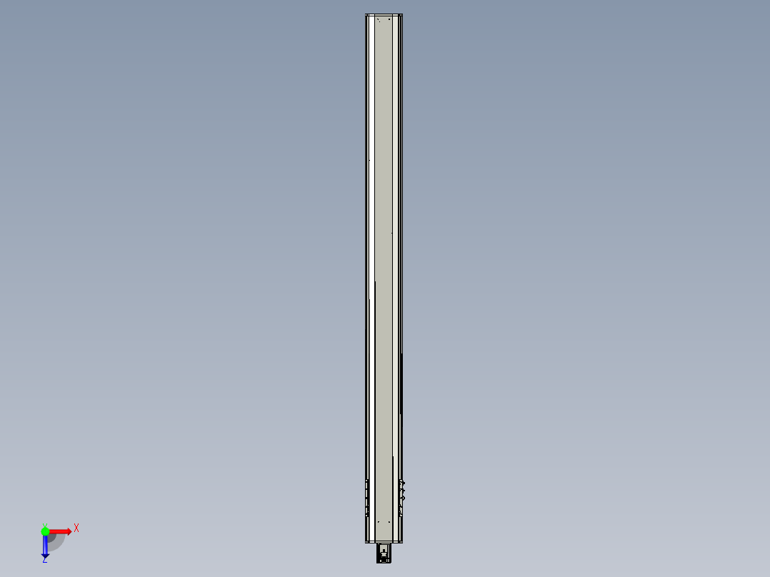 东锦丝杆传动-直线滑台模组DH210-C-L10-S2550-BC-P750W-C3俯视图