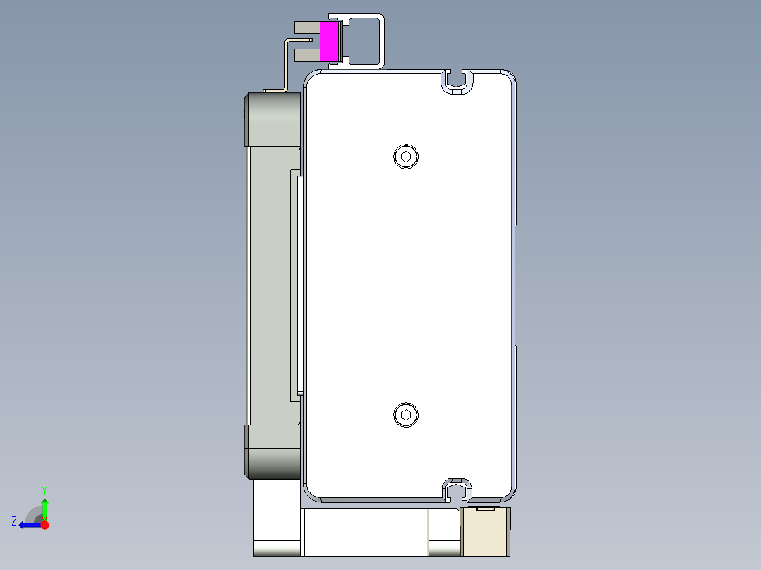 威洛博LC系列3d模型模组2LC14S1Y-S1400右视图