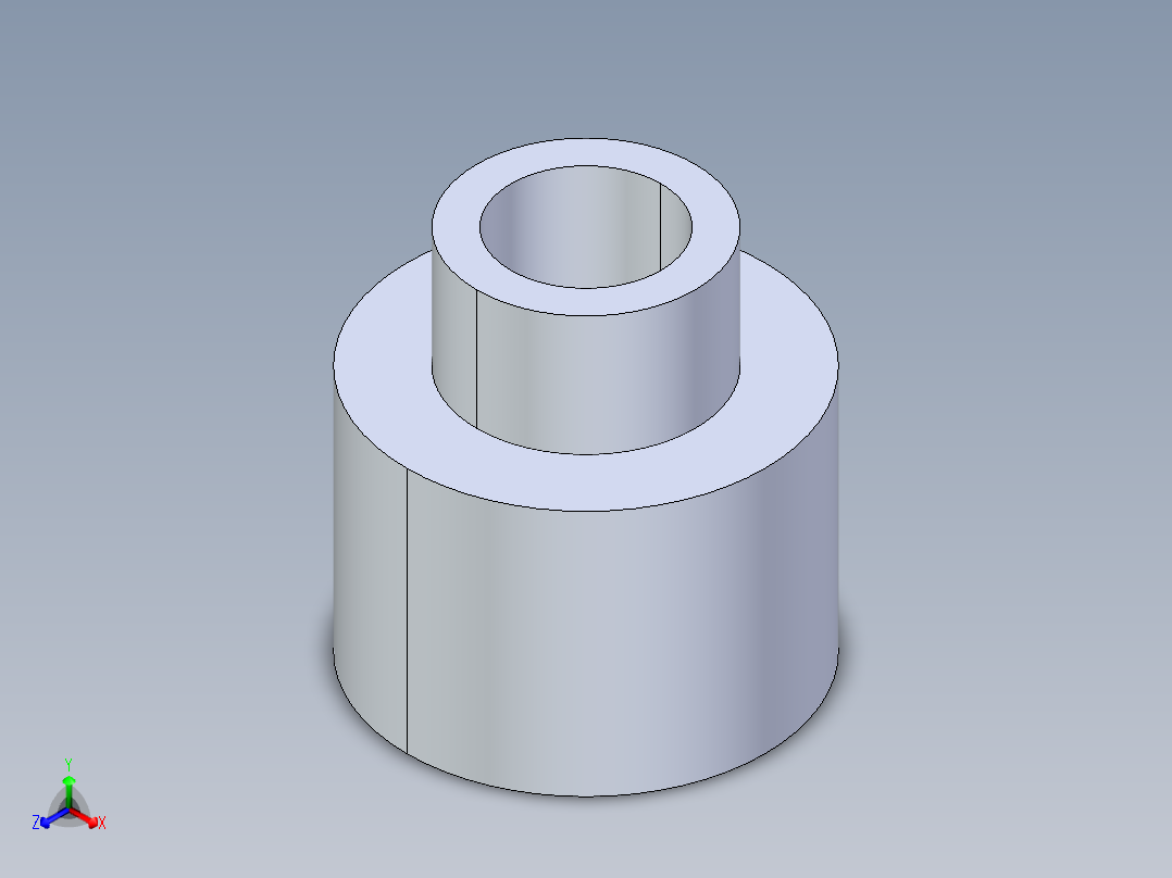 聚氯乙烯配件11-Sch80_ReducerCoupling_SxS_829-210_1.5in x 0.75in正等轴测图