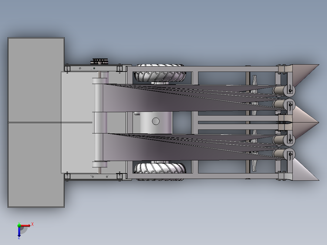 韭菜收割机 (3)俯视图