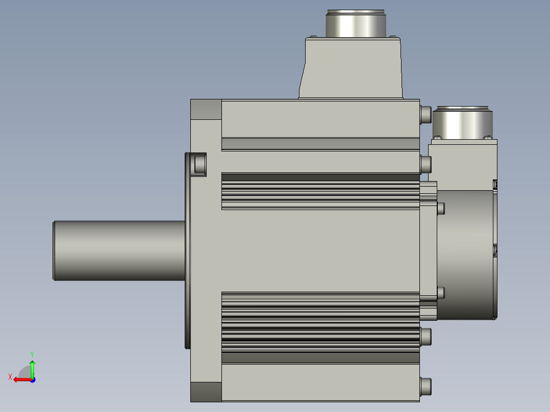 2000W MHME伺服马达后视图