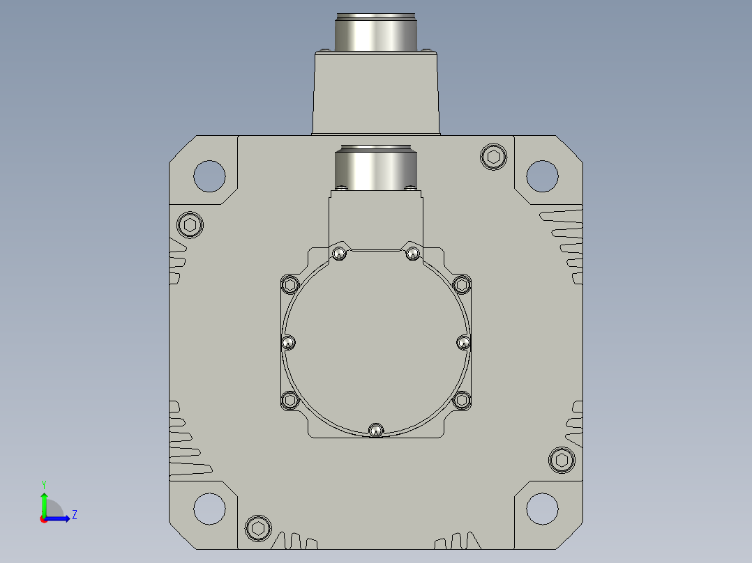 2000W MHME伺服马达左视图