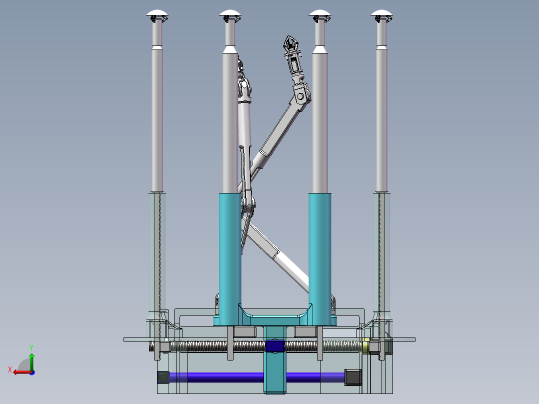 田间信息采集机器人（sw20可编辑+爆炸图）后视图