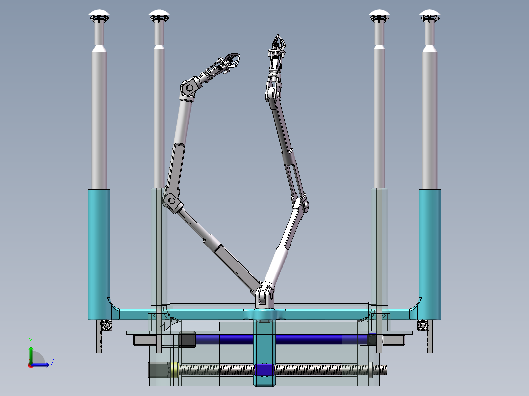田间信息采集机器人（sw20可编辑+爆炸图）左视图
