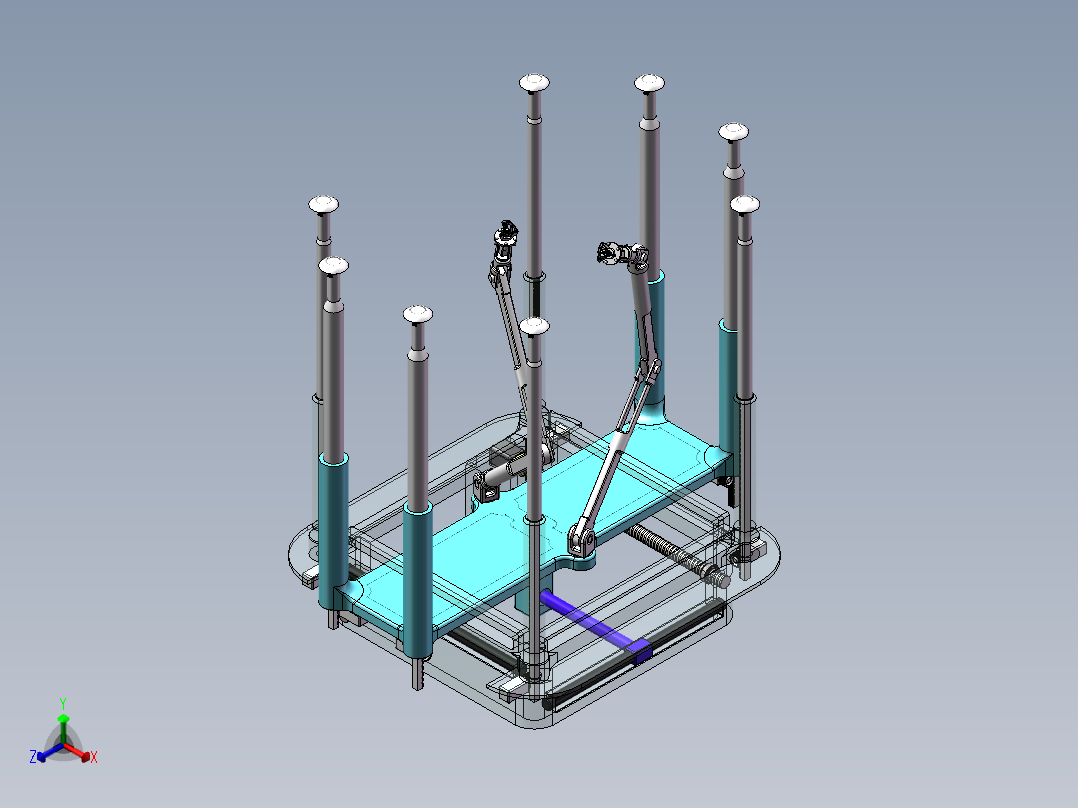 田间信息采集机器人（sw20可编辑+爆炸图）正等轴测图