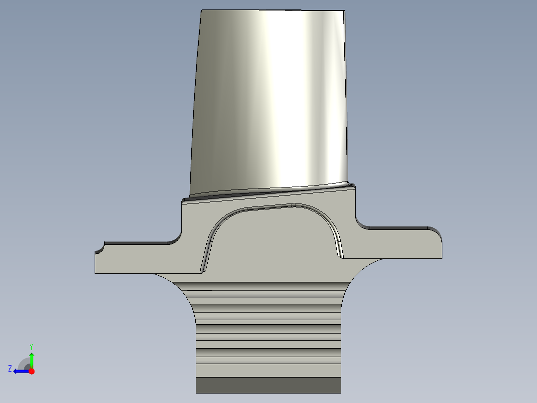 涡轮 叶片 涡扇 (26)右视图