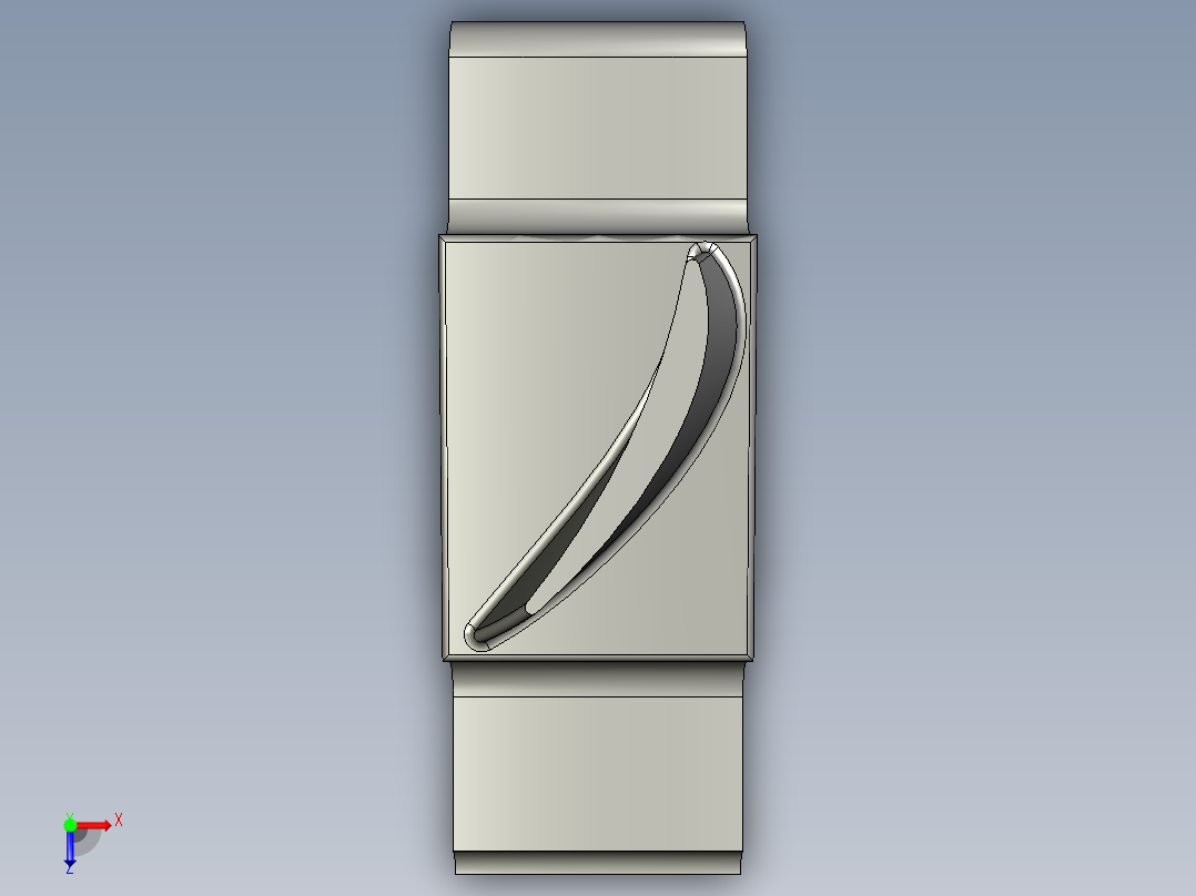 涡轮 叶片 涡扇 (26)俯视图