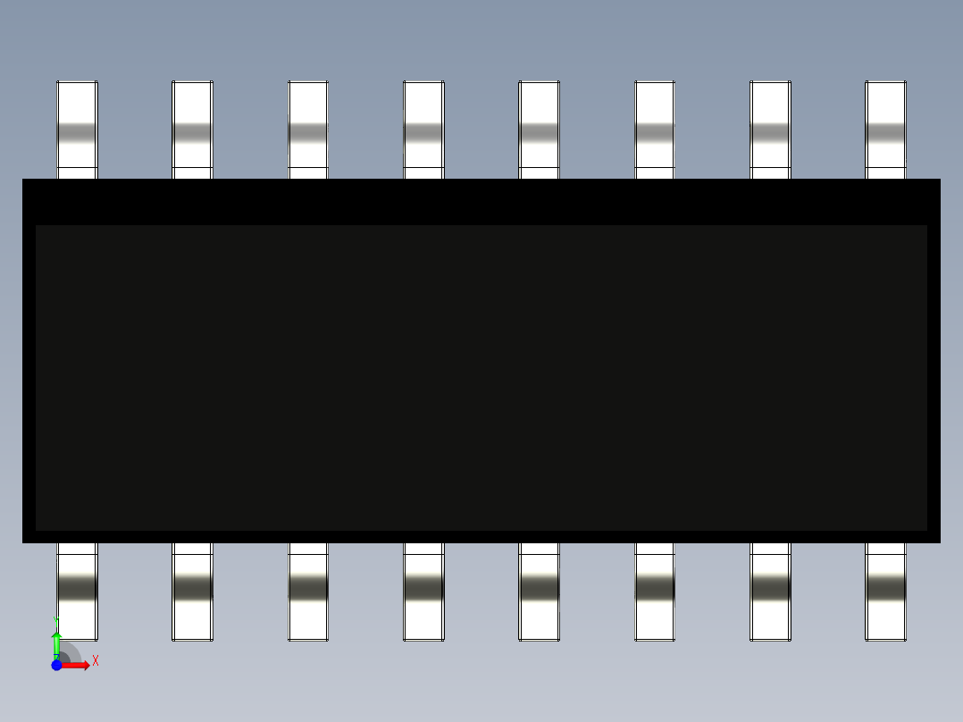 SOIC封装窄8、10、14和16引脚前视图