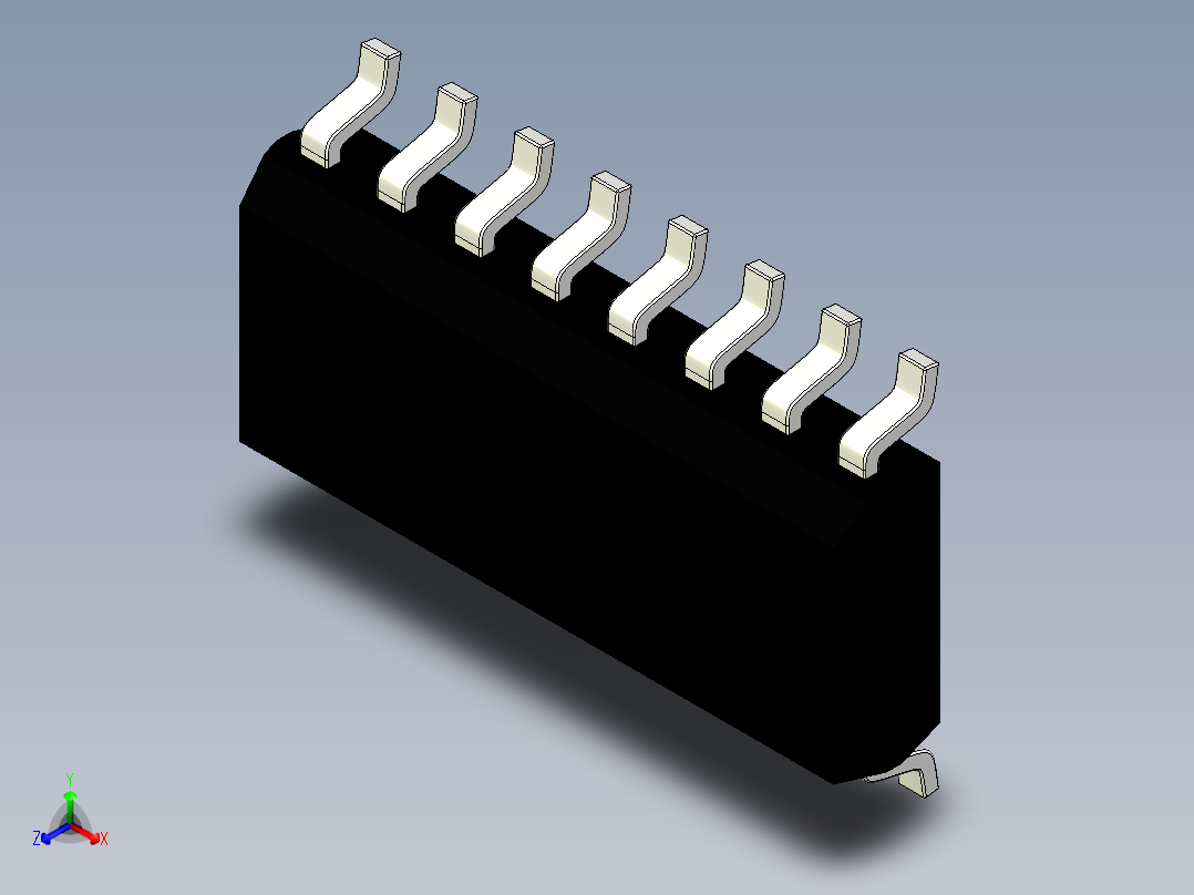 SOIC封装窄8、10、14和16引脚正等轴测图