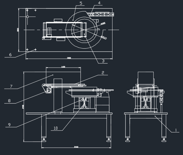 直线振动给料机CAD图（带说明书） 机械设计参考资料设计素材