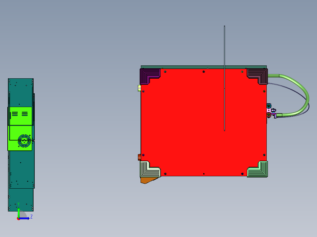 速度之王Ender-6桌面级3D打印机左视图