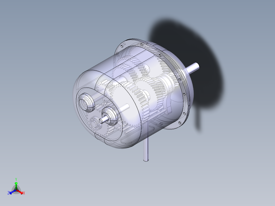三轴四档变速器catia1027603