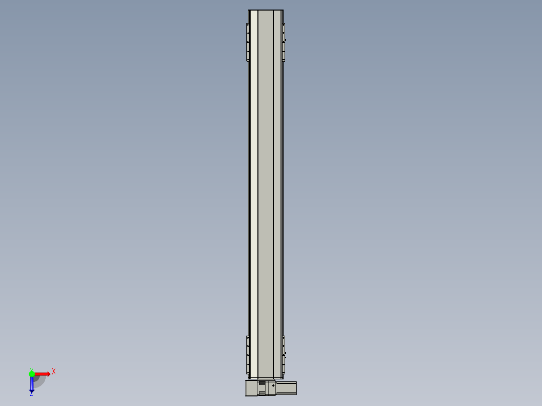 直线模组LHB21-L40-S1850-LU设计图纸俯视图