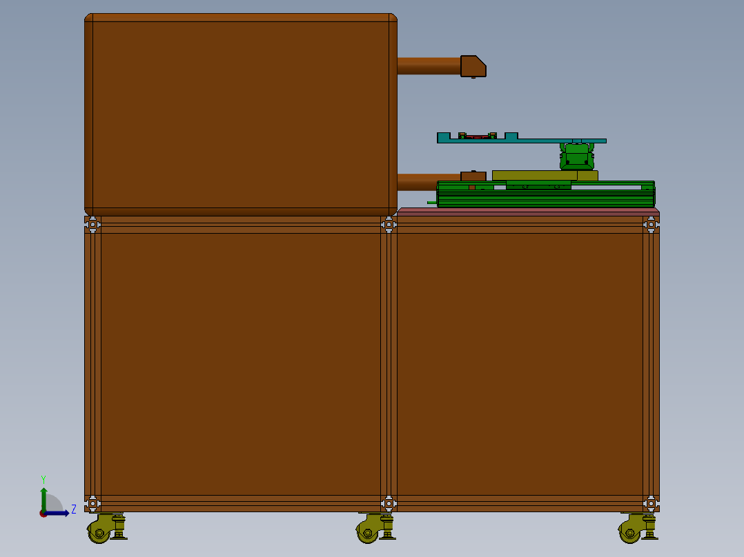 （原创）激光机设备左视图