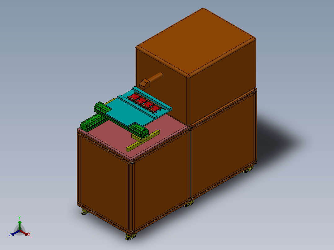 （原创）激光机设备正等轴测图