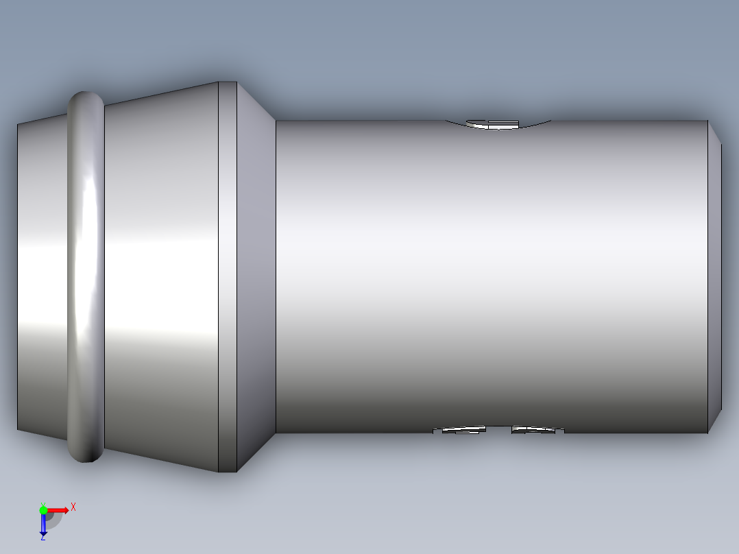 卡套式工业通用硬管接头EO_Schweisskegel_SKA20X3俯视图