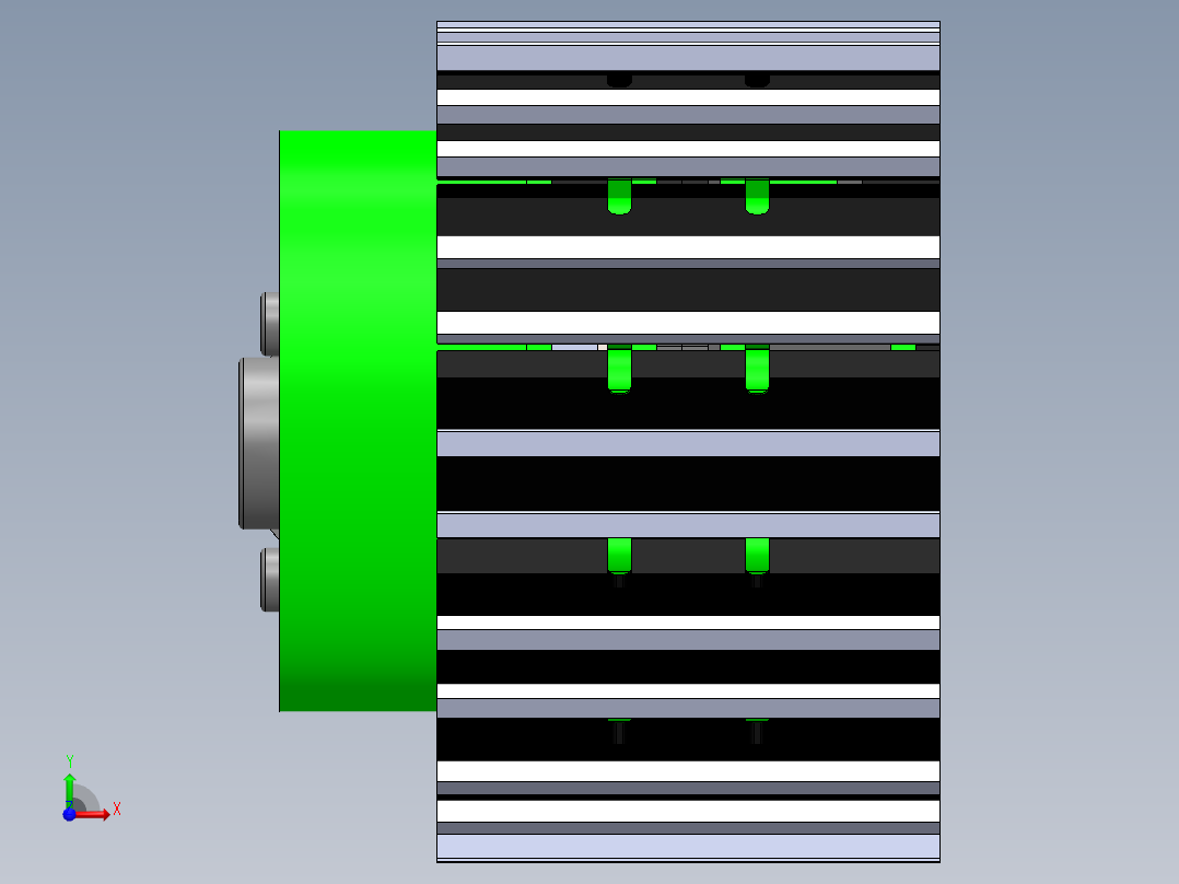 无线电控制坦克履带前视图