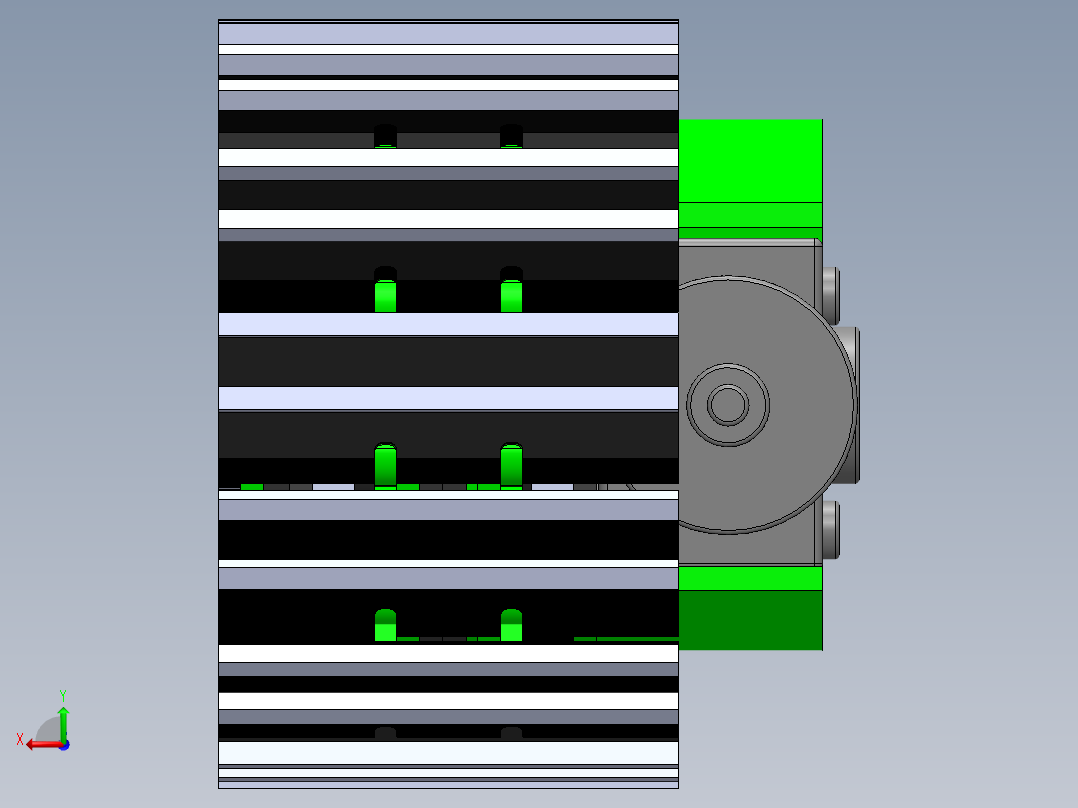 无线电控制坦克履带后视图