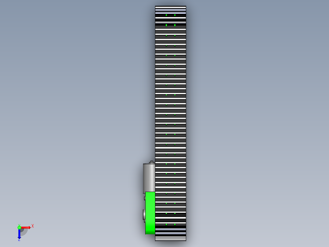 无线电控制坦克履带俯视图