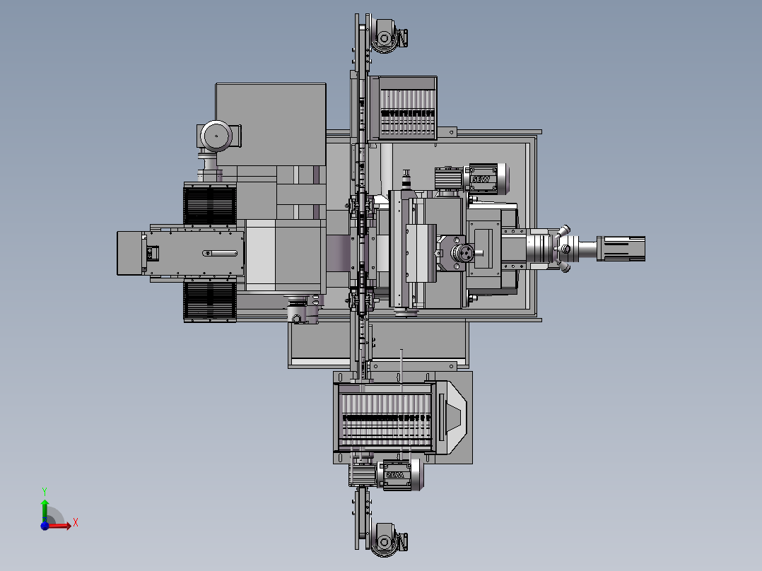 非标自动化加工设备前视图