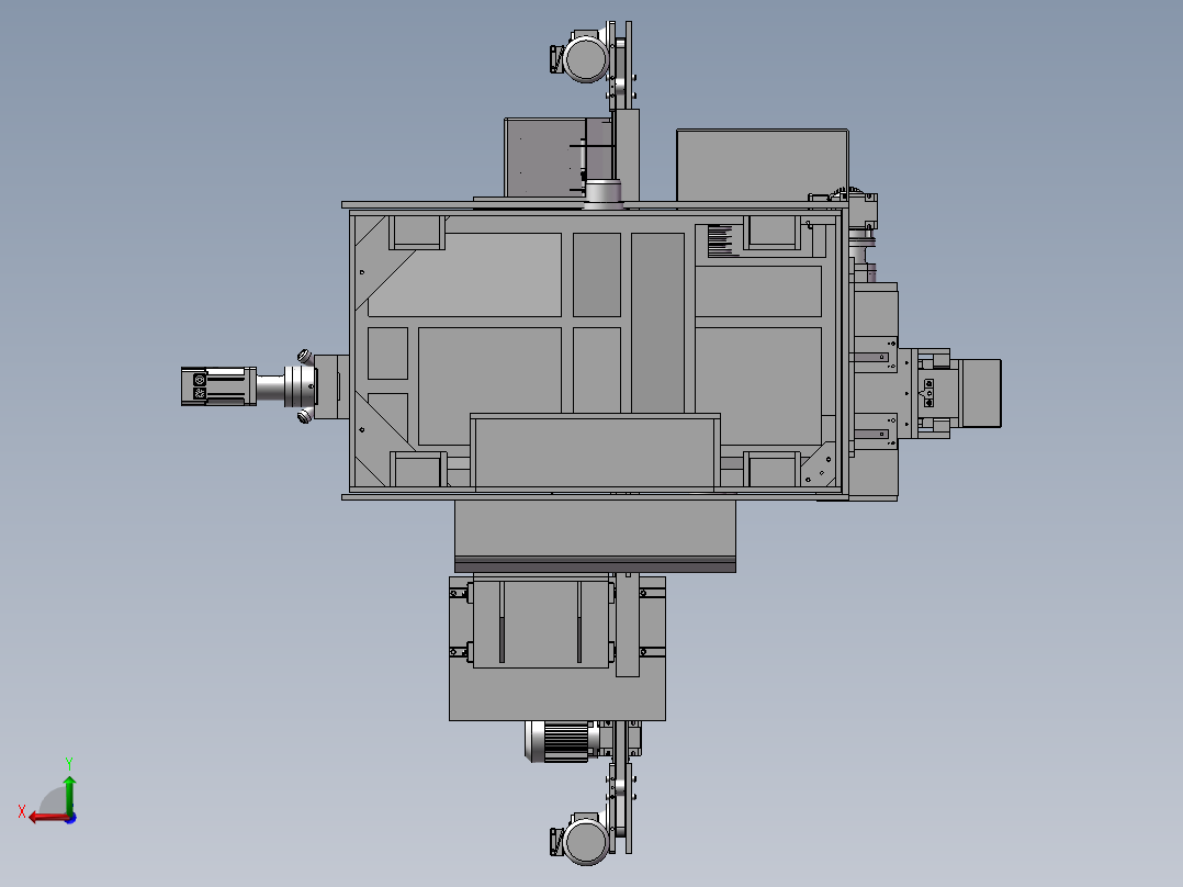 非标自动化加工设备后视图