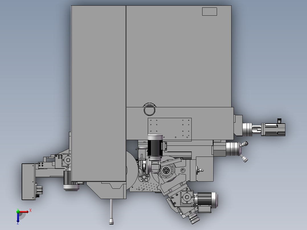 非标自动化加工设备俯视图