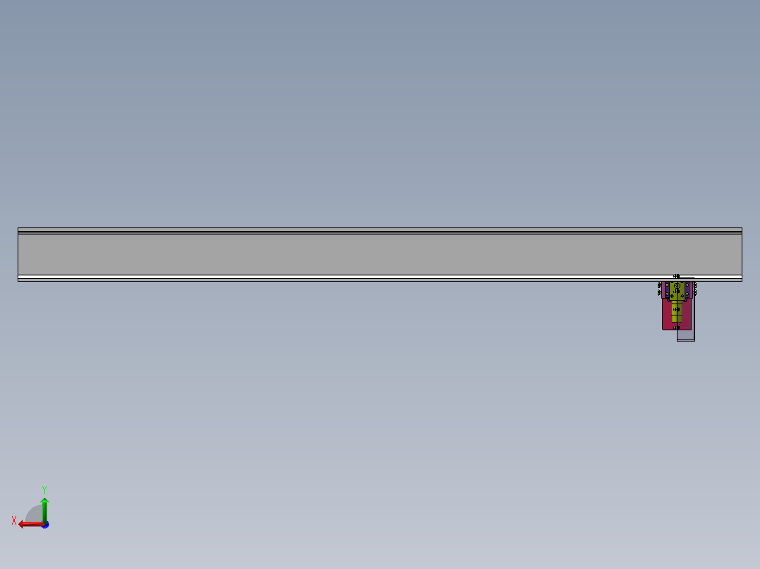 电动吊葫芦后视图