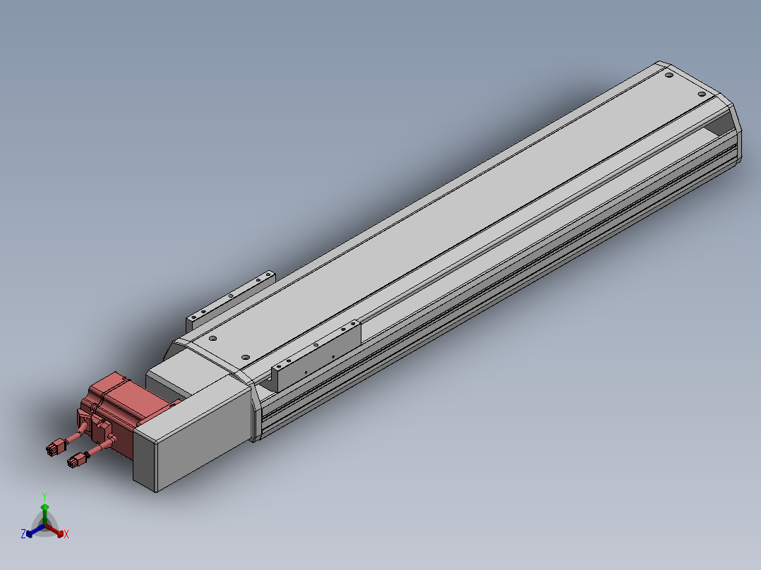 精密模组MT170-L125-600-R-M75-C4正等轴测图