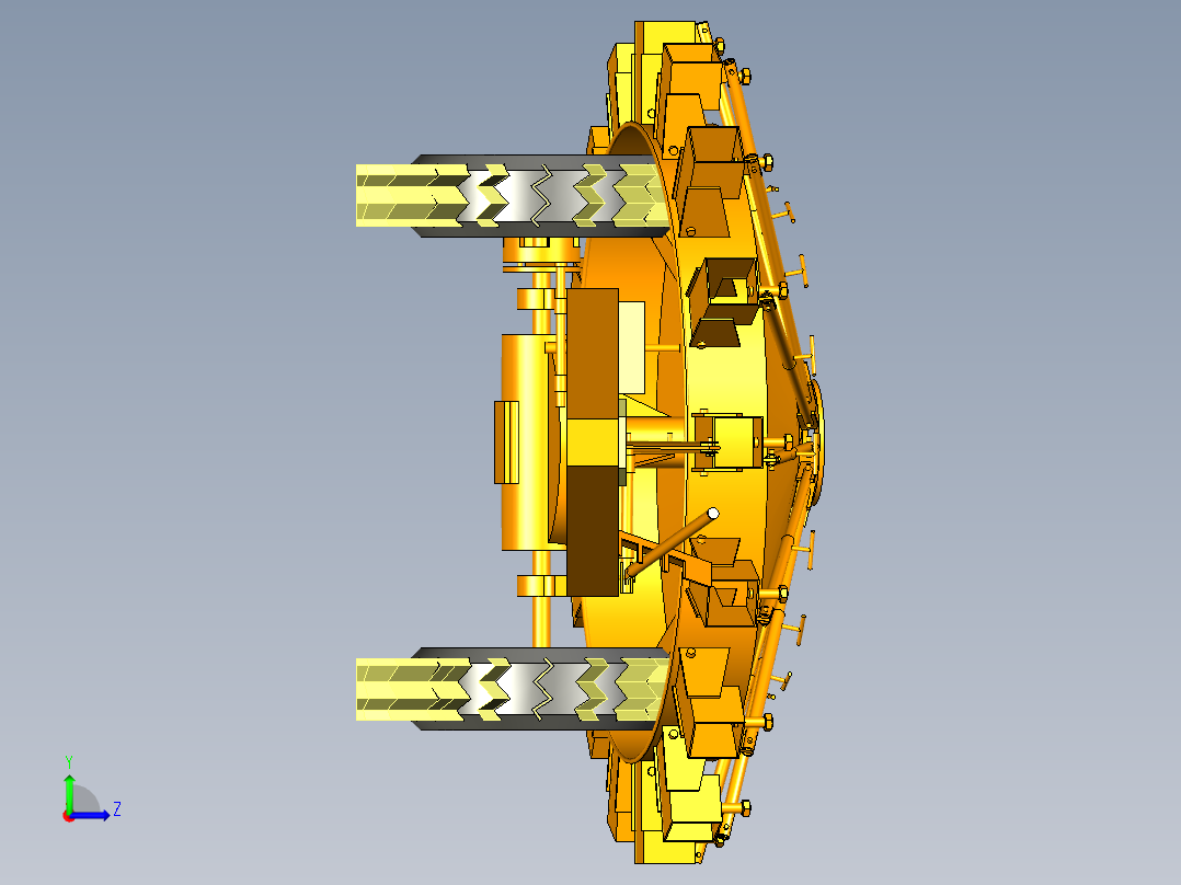 风火轮扫地机模型风左视图