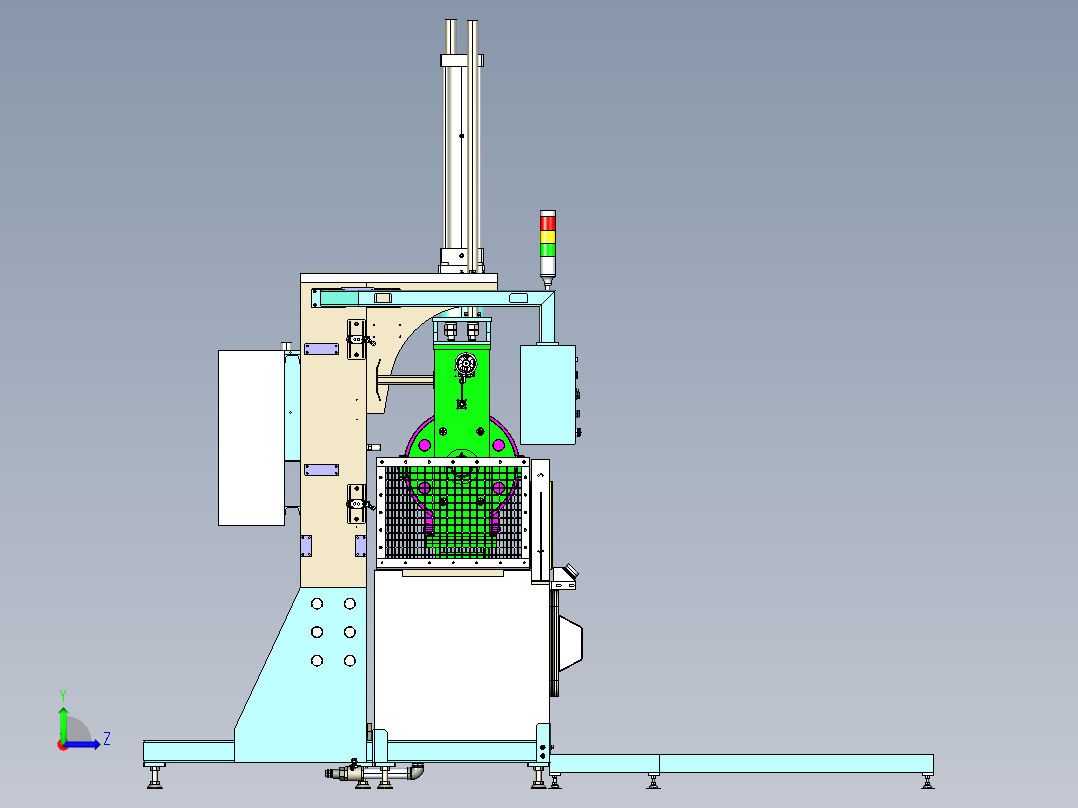 轮辋压力机step左视图