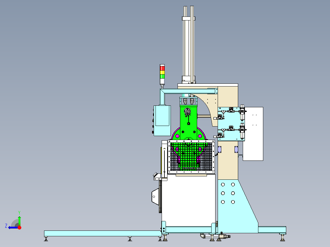 轮辋压力机step右视图